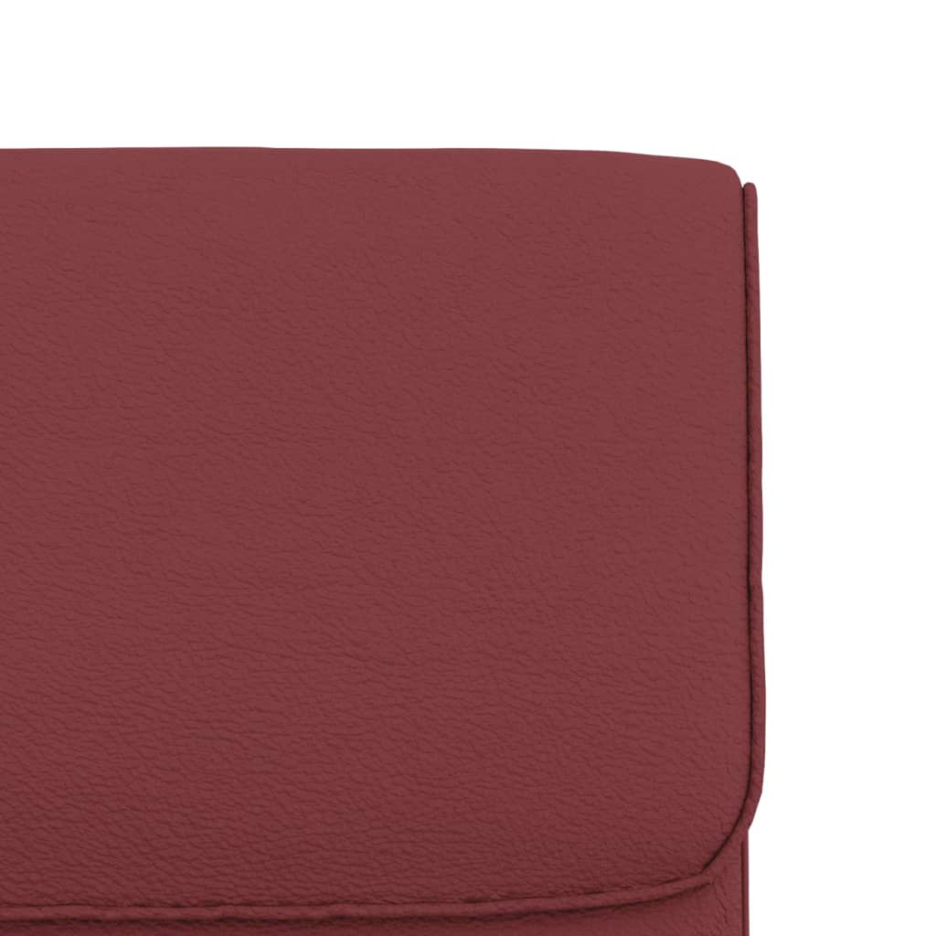 Sedia Lounge Rosso Vino 55x64x80 cm in Similpelle 351364