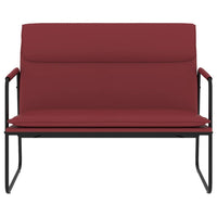vidaXL Panca Rosso Vino 100x64x80 cm in Similpelle