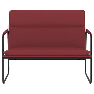 vidaXL Panca Rosso Vino 100x64x80 cm in Similpelle