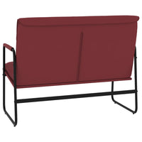 vidaXL Panca Rosso Vino 100x64x80 cm in Similpelle