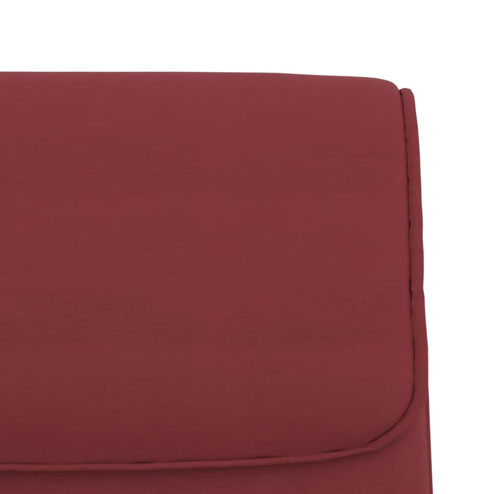 vidaXL Panca Rosso Vino 100x64x80 cm in Similpelle
