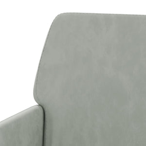 Poltrona Grigio Chiaro 62x79x79 cm Velluto 351372