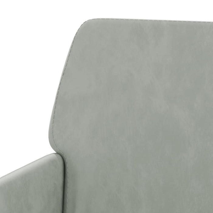 Poltrona Grigio Chiaro 62x79x79 cm Velluto 351372