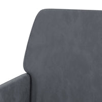 Poltrona Grigio Scuro 62x79x79 cm Velluto 351373
