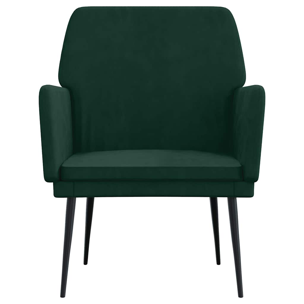 Poltrona Verde Scuro 62x79x79 cm Velluto 351374