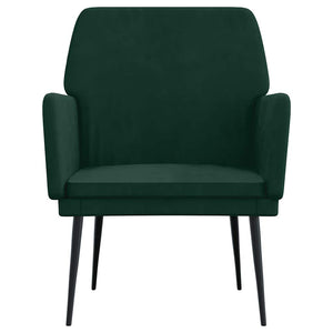 Poltrona Verde Scuro 62x79x79 cm Velluto 351374