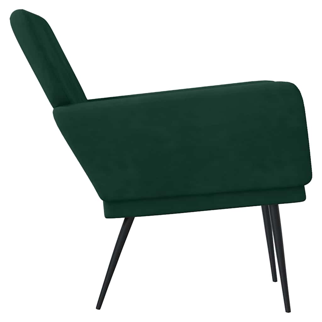 Poltrona Verde Scuro 62x79x79 cm Velluto 351374