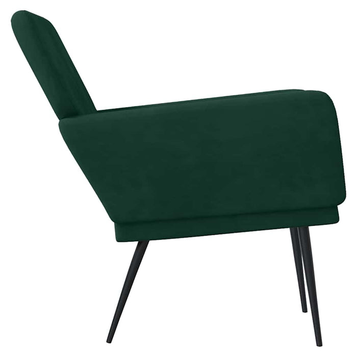 Poltrona Verde Scuro 62x79x79 cm Velluto 351374
