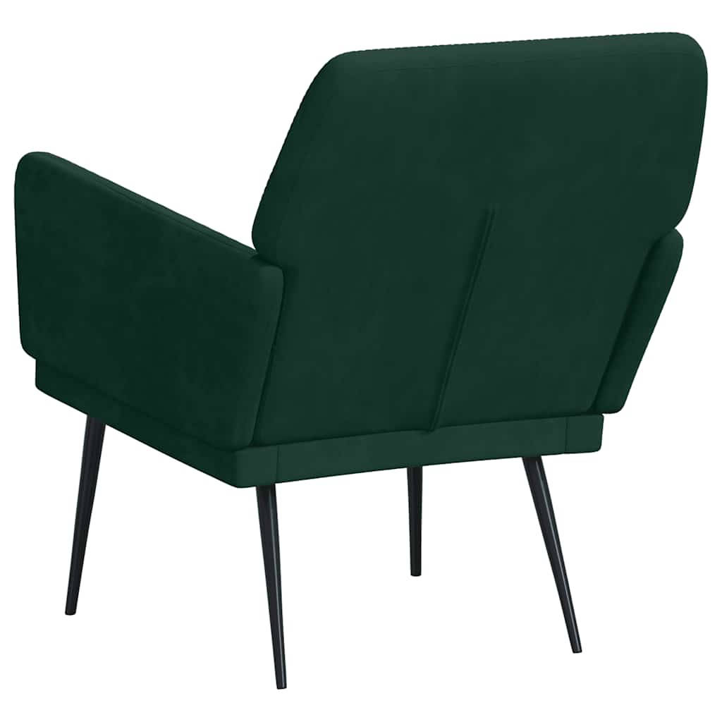 Poltrona Verde Scuro 62x79x79 cm Velluto 351374