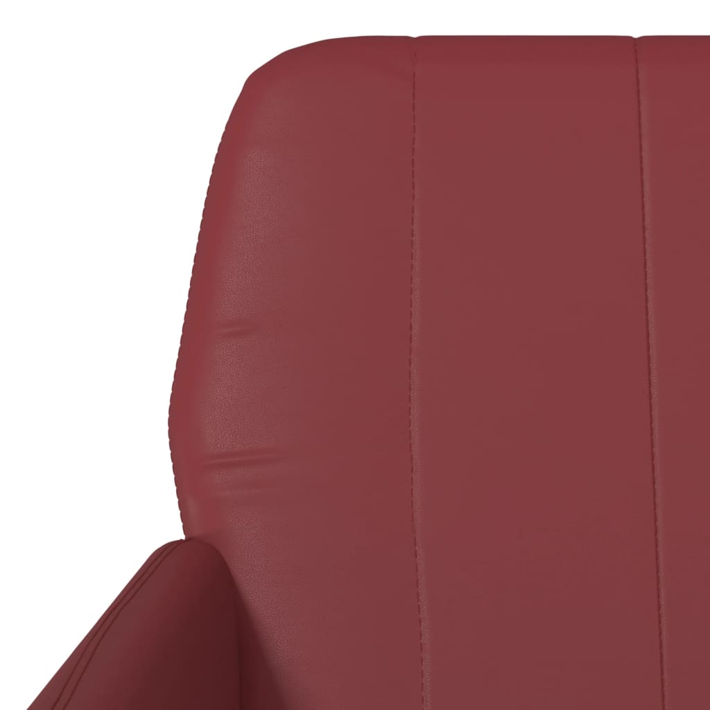 Poltrona Rosso Vino 61x78x80 cm Similpelle 351396
