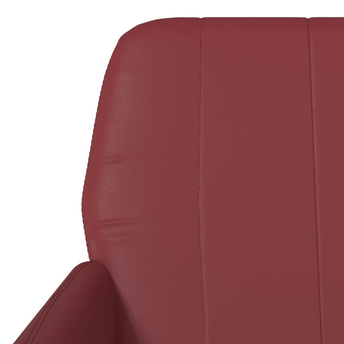 Poltrona Rosso Vino 61x78x80 cm Similpelle 351396