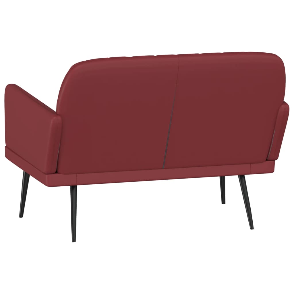 Panca Rosso Vino 107x80x81 cm in Similpelle 351402