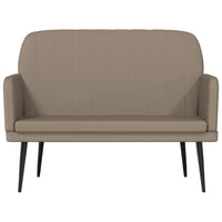 vidaXL Panca Cappuccino 107x80x81 cm in Similpelle