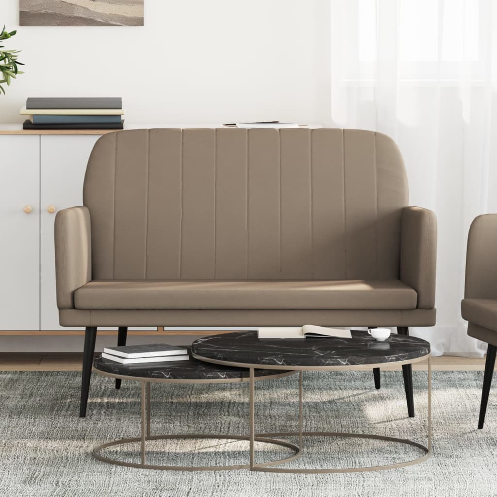 Panca Cappuccino 107x80x81 cm in Similpelle 351403