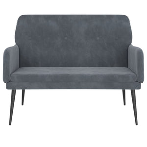 Panca Grigio Scuro 108x79x79 cm in Velluto