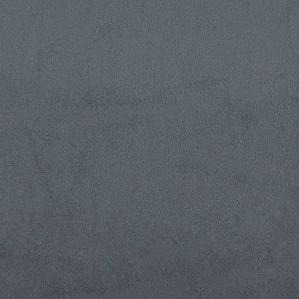 Panca Grigio Scuro 108x79x79 cm in Velluto