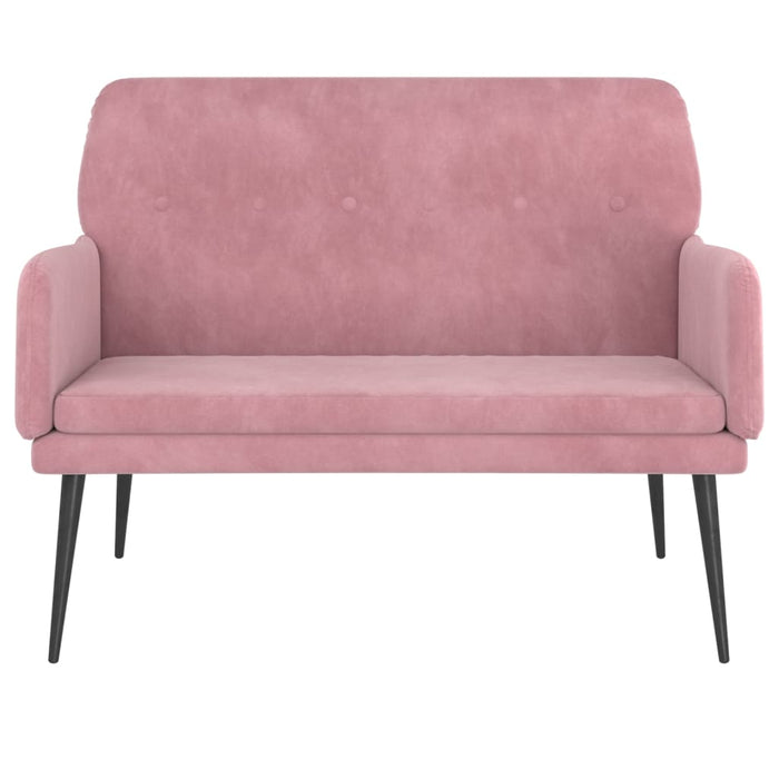 Panca Rosa 108x79x79 cm in Velluto 351417