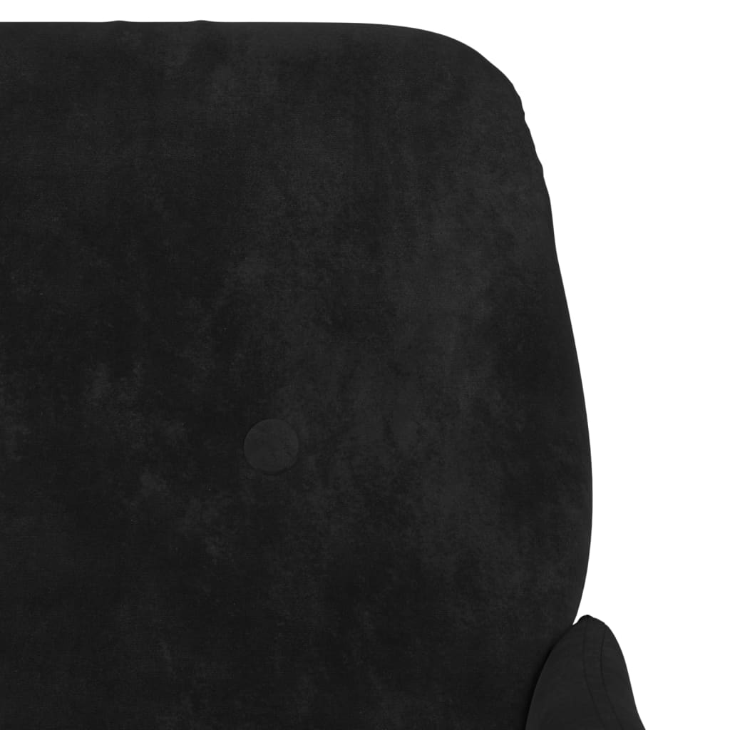Panca Nera 108x79x79 cm in Velluto 351419