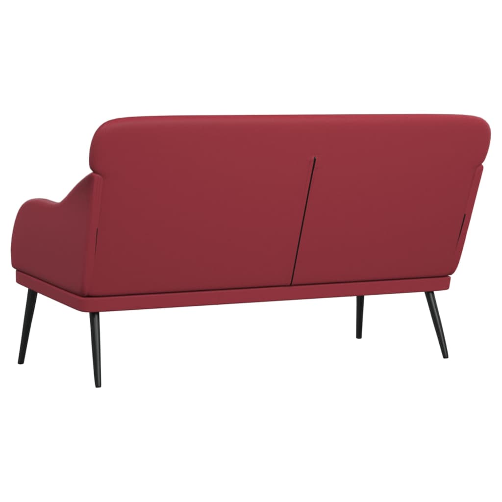 Panca Rosso Vino 110x76x80 cm in Similpelle 351434