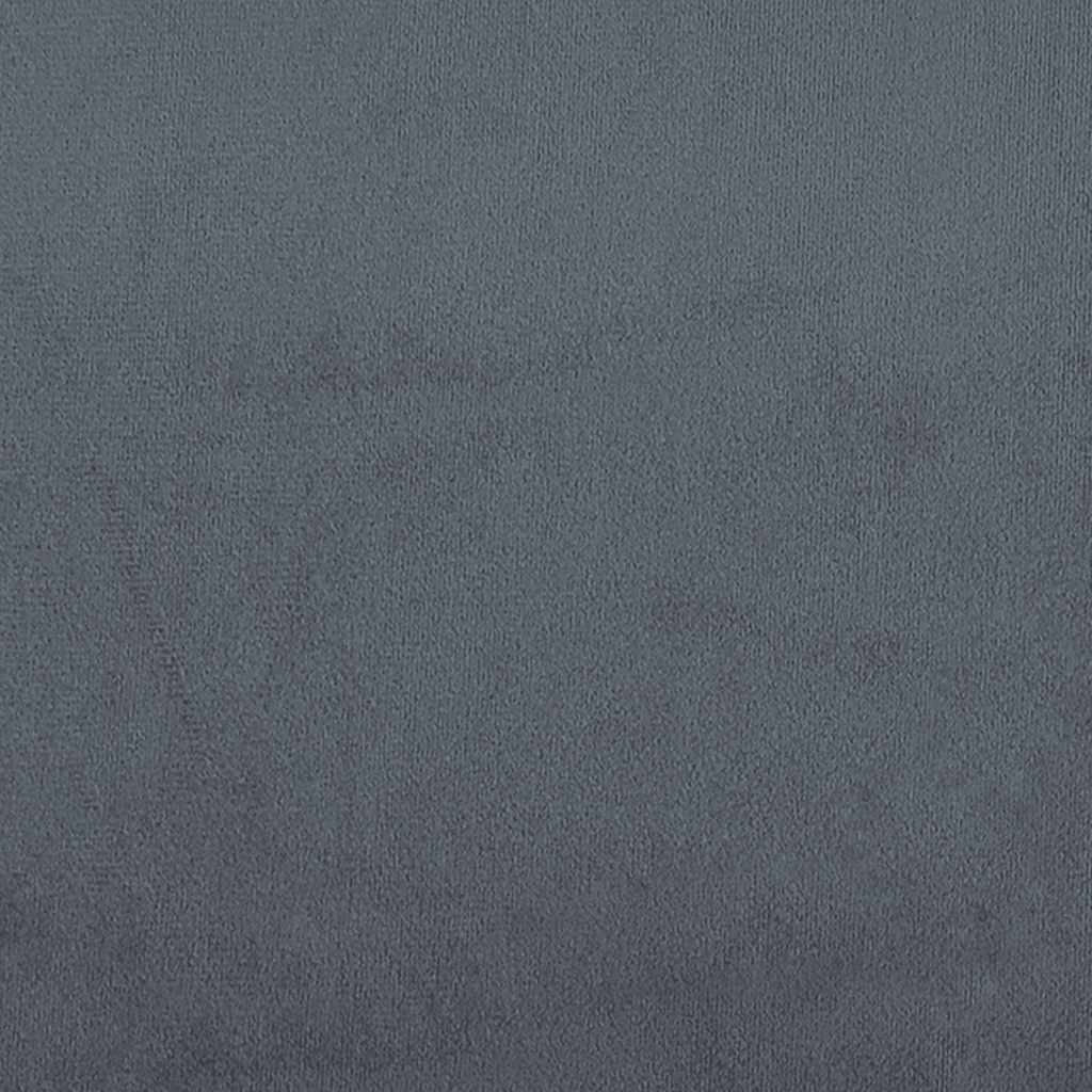 Poltrona Grigio Scuro 63x76x80 cm Velluto 351437