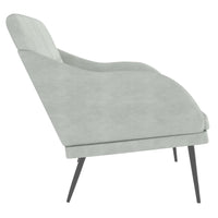 Panca/panca 110 x 76 x 80 cm velluto grigio chiaro 02_0010643
