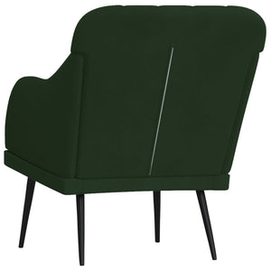 Poltrona Verde Scuro 63x76x80 cm Velluto 351456