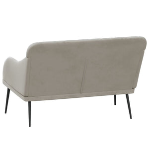 Panca Grigio Chiaro 110x76x80 cm in Velluto cod mxl 73382