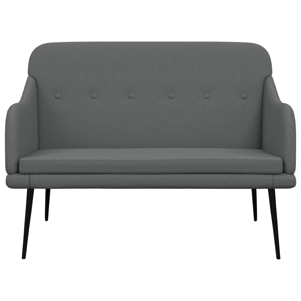 Panca 110 x 76 x 80 cm tessuto grigio scuro 02_0010504