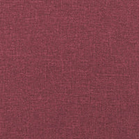 vidaXL Panca Rosso Vino 110x76x80 cm in Tessuto