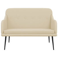 Panca Crema 110x76x80 cm in Tessuto 351489