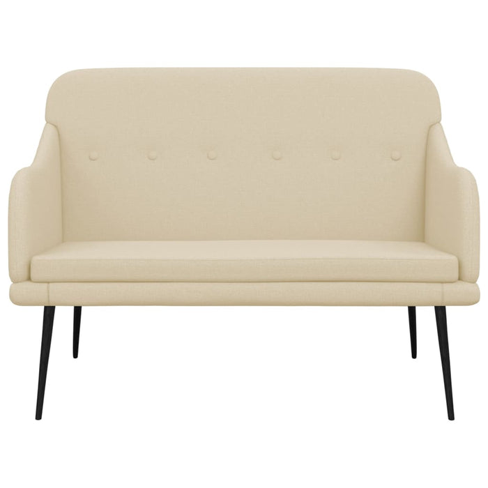 Panca Crema 110x76x80 cm in Tessuto 351489