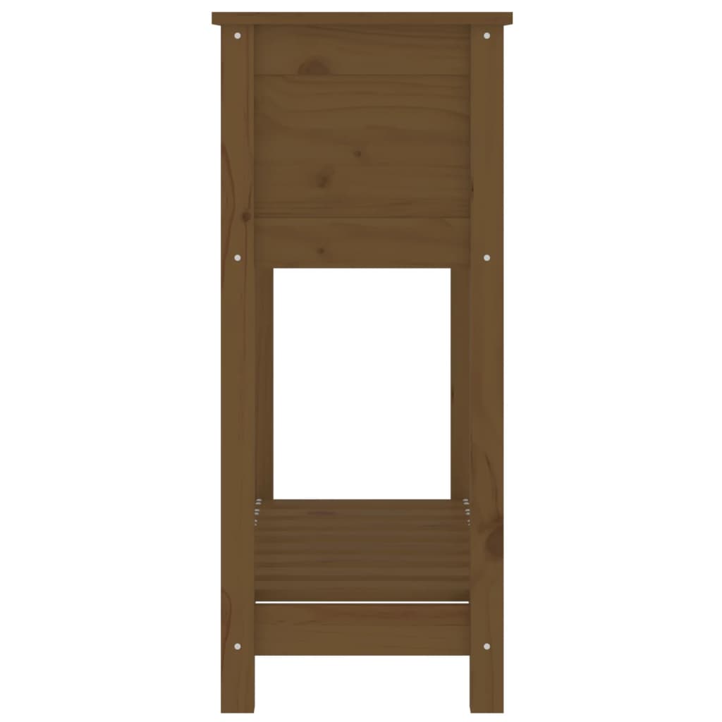 Fioriera con Mensola Ambra 82,5x34,5x81 cm Legno Massello Pino 823762