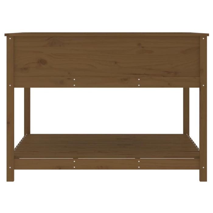 Fioriera con Mensola Ambra 111,5x111,5x81cm Legno Massello Pino 823804