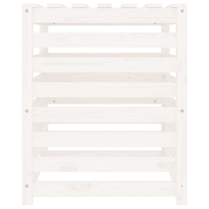 Compostiera Bianca 63,5x63,5x77,5 cm in Legno Massello di Pino cod mxl 41301