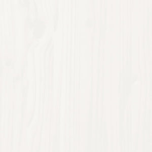 Compostiera Bianca 63,5x63,5x77,5 cm in Legno Massello di Pino cod mxl 41301