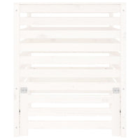 Compostiera Bianca 82,5x82,5x99,5 cm in Legno Massello di Pino cod mxl 44369