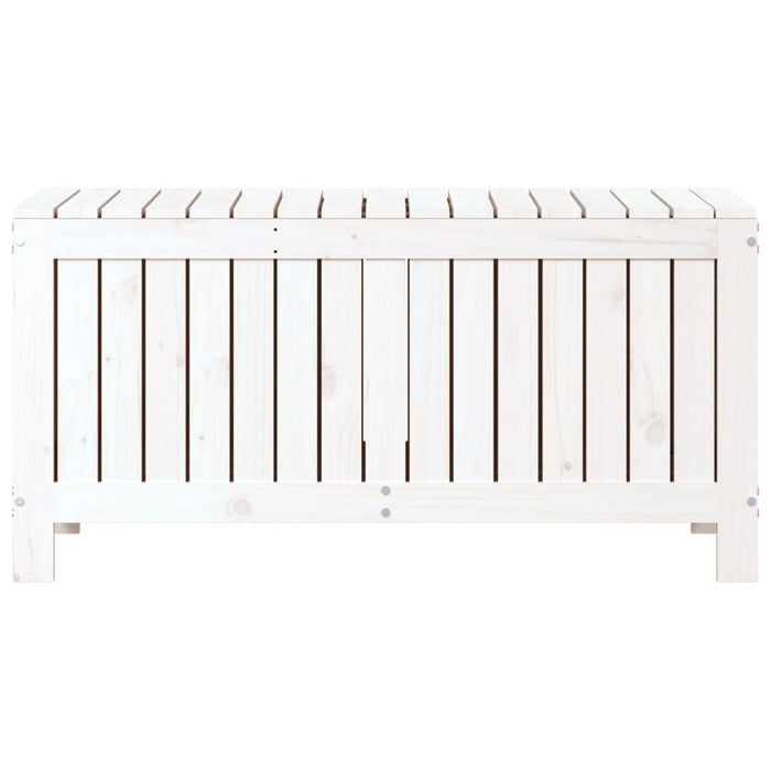 Contenitore Giardino Bianco 108x42,5x54 cm Legno Massello Pino cod mxl 74363