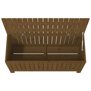 Cassetta portaoggetti per mobili da giardino 108 x 42,5 x 54 cm in legno di pino marrone miele 02_0013101