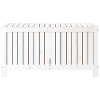 Cassetta portaoggetti per mobili da giardino 115 x 49 x 60 cm in legno di pino bianco 02_0013069