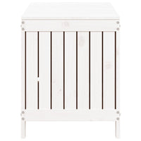 Contenitore da Giardino Bianco 115x49x60 cm Legno Massello Pino cod mxl 70865