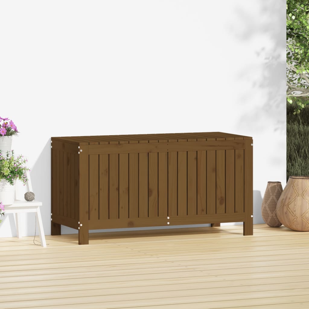 Contenitore da Giardino Ambra 115x49x60 cm Legno Massello Pino 823839