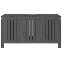 Contenitore da Giardino Grigio 121x55x64 cm Legno Massello Pino cod mxl 70788
