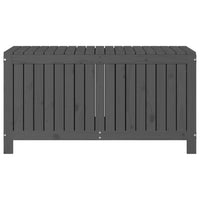 Cassetta portaoggetti per mobili da giardino 121 x 55 x 64 cm in legno di pino grigio 02_0013081