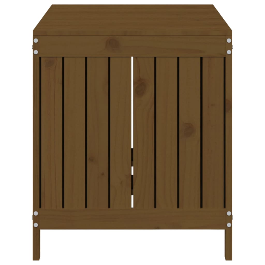Contenitore da Giardino Ambra 121x55x64 cm Legno Massello Pino 823846