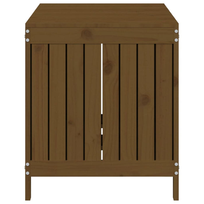Contenitore da Giardino Ambra 121x55x64 cm Legno Massello Pino 823846