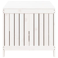Contenitore da Giardino Bianco 147x68x64 cm Legno Massello Pino 823851