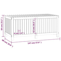 Cassetta portaoggetti per mobili da giardino 147 x 68 x 64 cm in legno di pino marrone miele 02_0013104