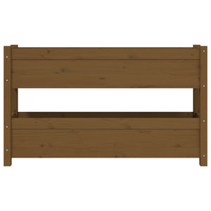 Fioriera Marrone Ambra 112x25x66 cm in Legno Massello di Pino