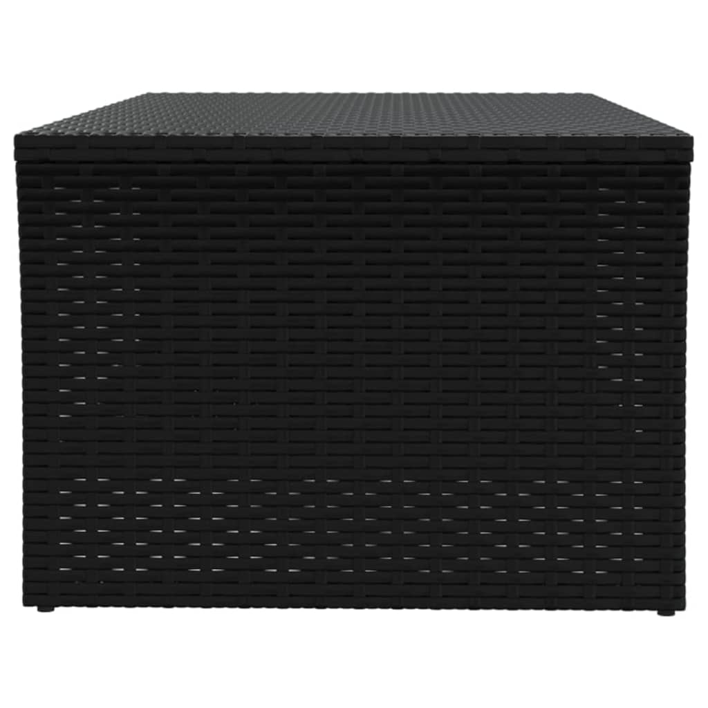 Tavolino Nero 100x50x40 cm in Polyrattan 319390