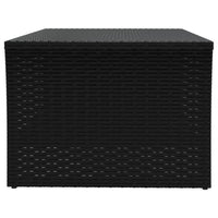 Tavolino Nero 100x50x40 cm in Polyrattan 319390